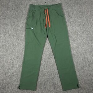 Lago Green Scrub Pants Women's Medium Medical nurse cargo pocket uniform #2937